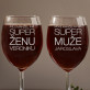 super manžel a manželka - Dva poháre na víno