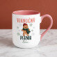 Vianočný perník 2 - Keramický hrnček s farebným okrajom