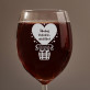Šťastný valentín - Gravírovaný pohár