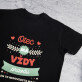 otec má vždy pravdu - Pánske čierne tričko
