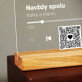 Vaša skladba Spotify - QR kód - Tlač na akrylové sklo so stojanom