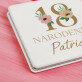 Narodeniny kvety - Vreckové zrkadielko