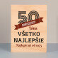 Narodeniny všetko najlepšie - Tlač na drevo