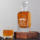 whisky dedka - Sada gravírovanej karafy a pohárov na whisky