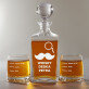 whisky dedka - Sada gravírovanej karafy a pohárov na whisky