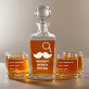 whisky dedka - Sada gravírovanej karafy a pohárov na whisky
