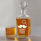 whisky dedka - Sada gravírovanej karafy a pohárov na whisky