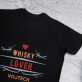 Whisky lover - Pánske čierne tričko