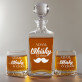 Whisky Time - Sada gravírovanej karafy a pohárov na whisky