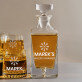 Whisky Warmer - Sada gravírovanej karafy a pohárov na whisky