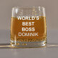 World`s best boss - Pohár na whisky