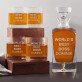 World`s best boss - Sada gravírovanej karafy a pohárov na whisky