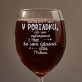 Vyčerpaná - Gravírovaný pohár