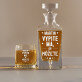 vypii ma - Sada gravírovanej karafy a pohárov na whisky