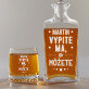 vypii ma - Sada gravírovanej karafy a pohárov na whisky