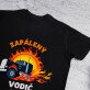 Zapálený vodič - Pánske čierne tričko