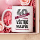 Darčeková sada na 40. narodeniny s hrnčekom a ružovým kúpeľom