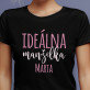 Ideálna manželka - Čierne dámske tričko